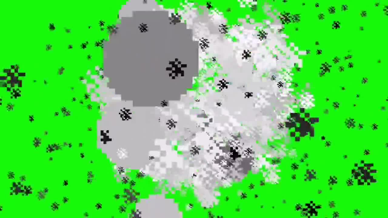 TNT爆炸 中等距离 绿幕