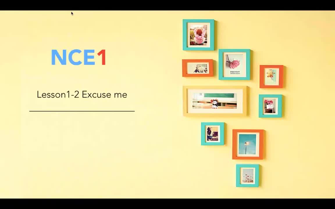 Lesson1-2 Excuse me