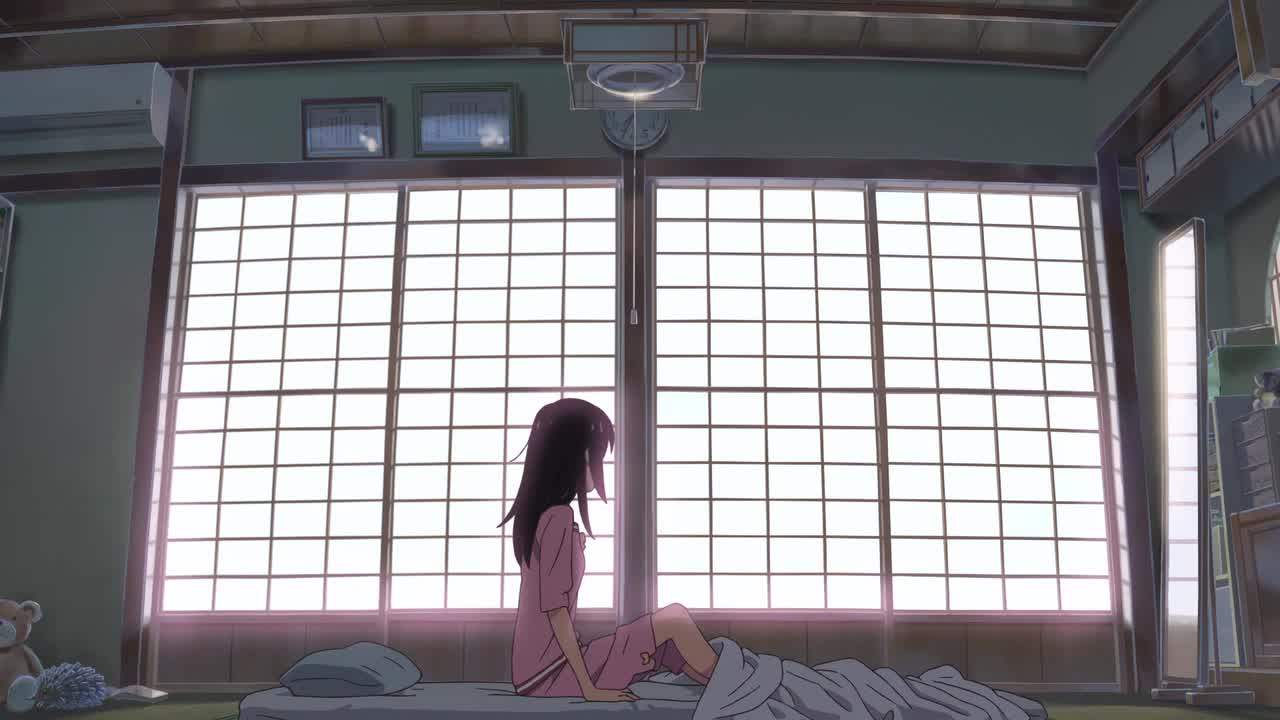 女主房间捋头发