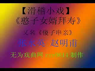 河南曲剧小品《憨女婿拜寿》张水英 赵明甫主演