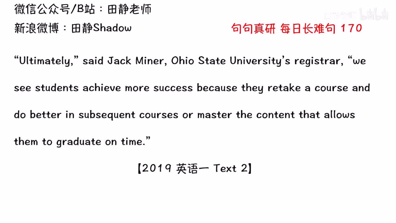 170 每日长难句 句句真研 2019英一T2