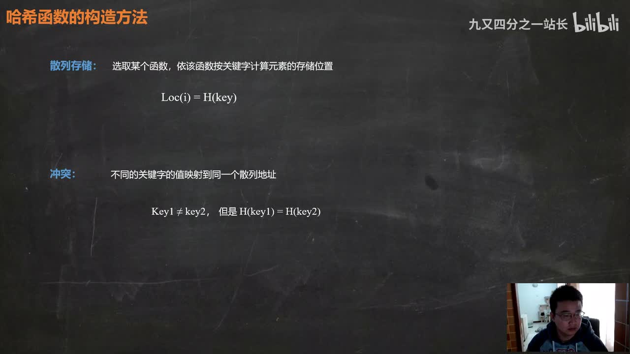 第7章查找_17哈希表的查找_哈希函数的构造