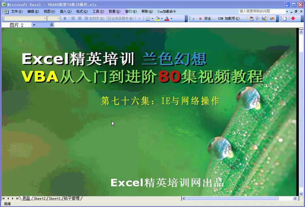 第76集：IE与网络操作