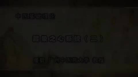 第26讲 藏象之心系统（二）