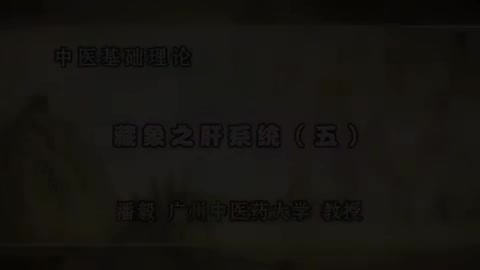 第44讲 藏象之肝系统（五）