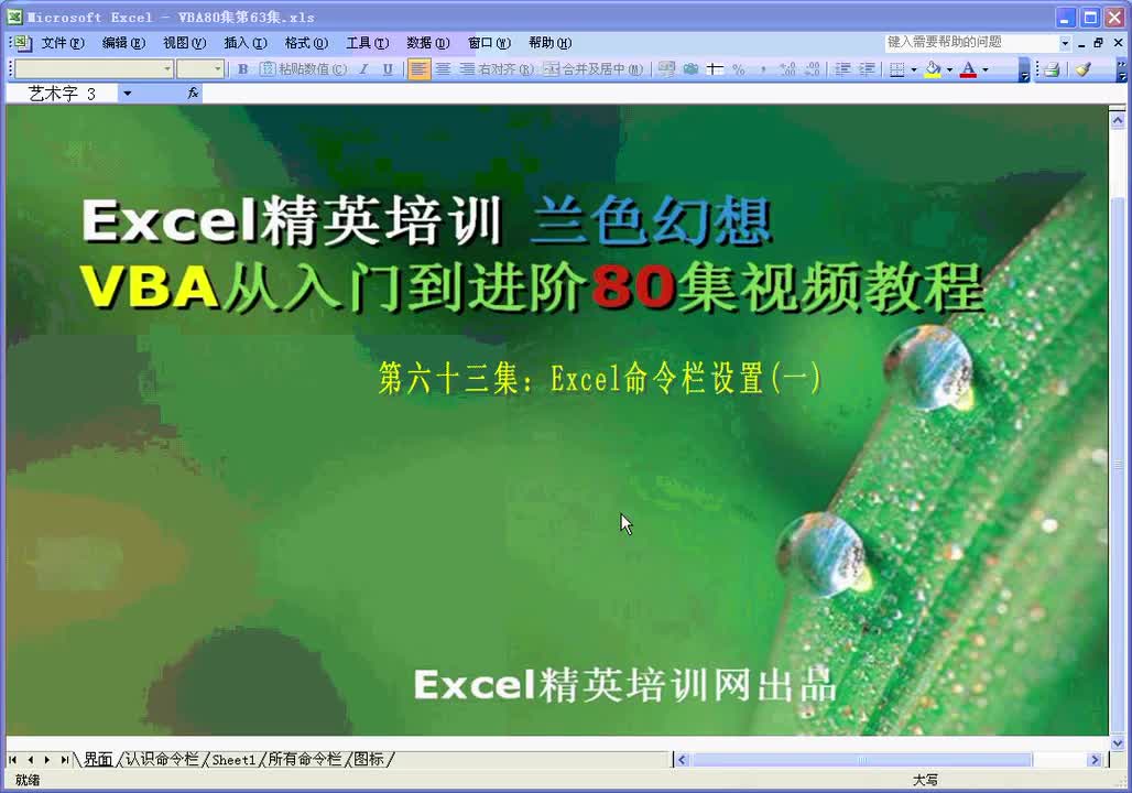 第63集：命令栏操作之命令栏