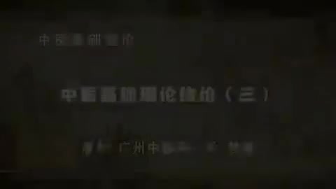 第3讲 中医基础理论绪论（三）