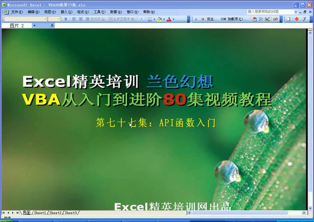 第77集：API函数入门