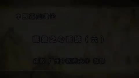 第30讲 藏象之心系统（六）
