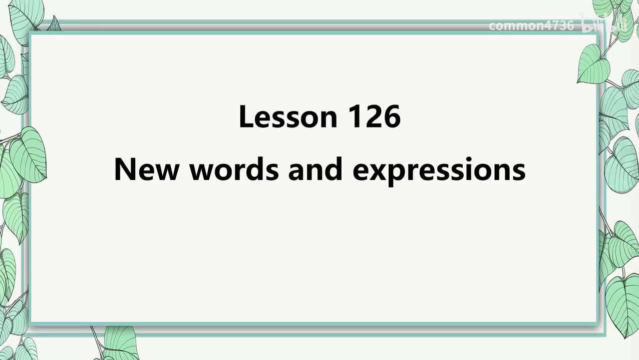 L126单词