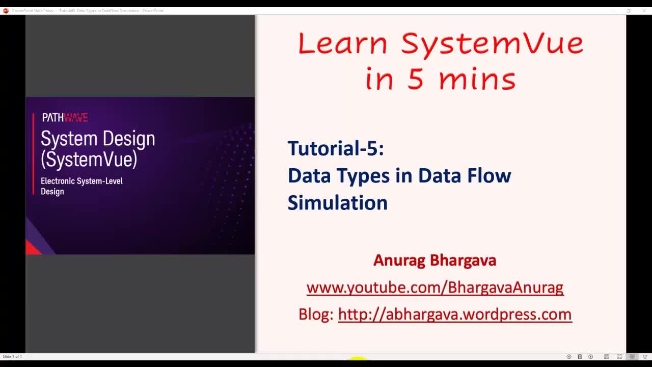 05.Tutorial-5- Understanding Data Types in DataFlow Simulation