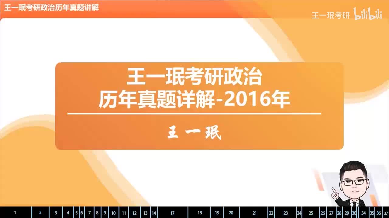 2016年考研政治真题详解