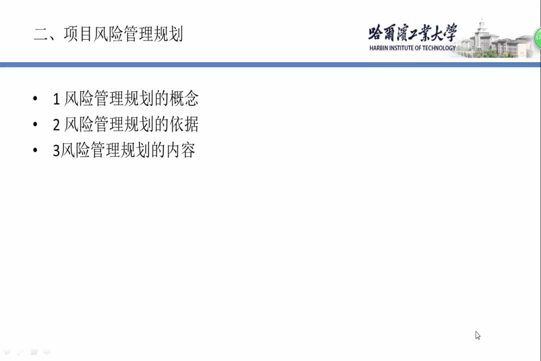 项目风险管理规划
