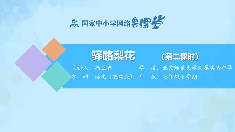 27. 14 驿路梨花（第2课时）
