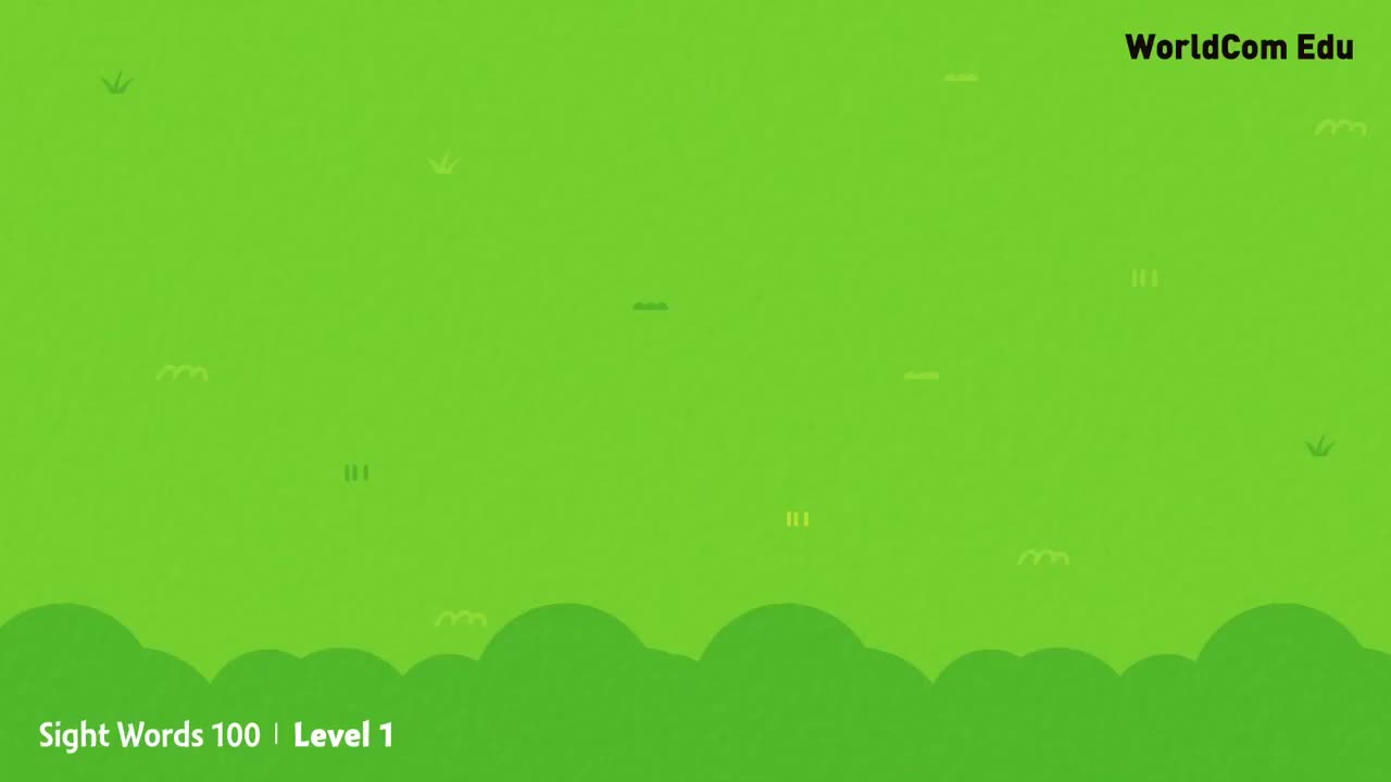 【031】Sight Words 100 LEVEL 1 ] no ~ 55.of - Kids English - Eng