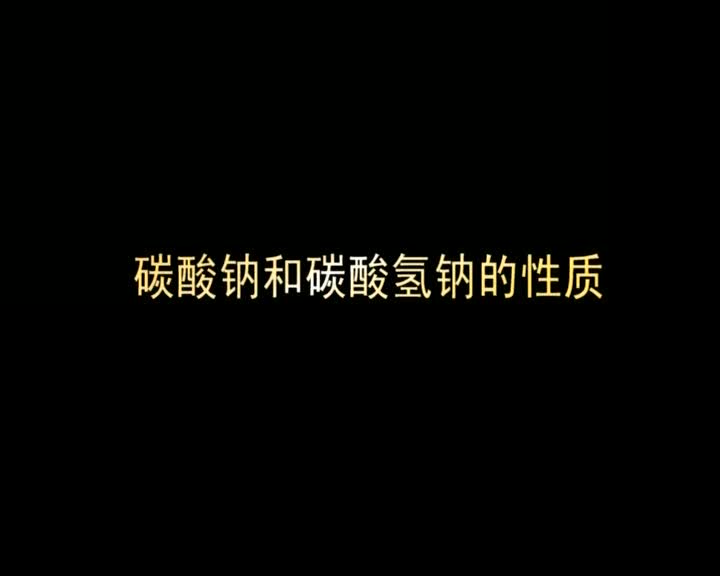 12.碳酸钠与碳酸氢钠的性质