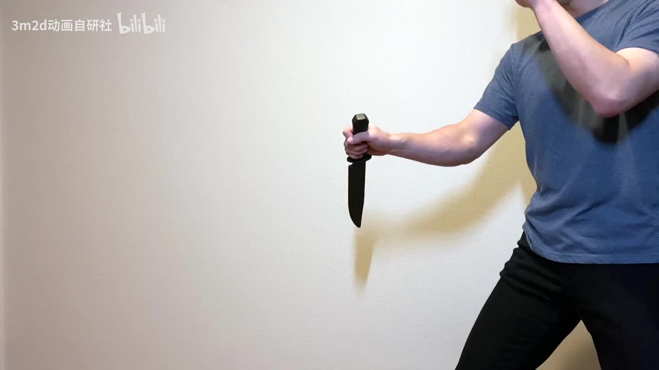 【特写（Close-up）】匕首朝向转换（向上抛起）