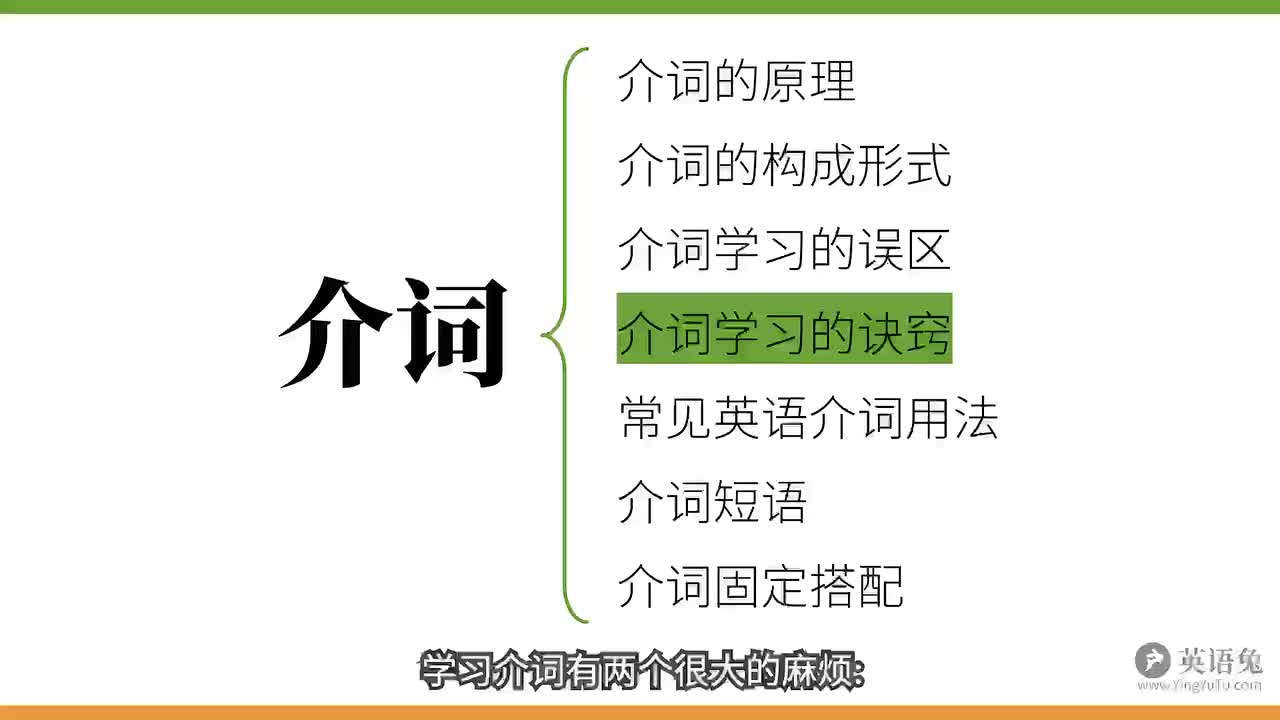 学习介词的诀窍