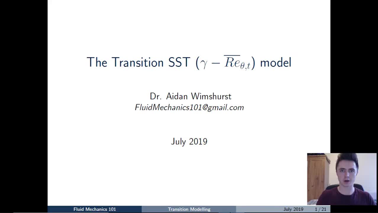 CFD理论30 湍流模型之Transition SST模型 The Transition SST (gamma - Re_theta) model_高清 72