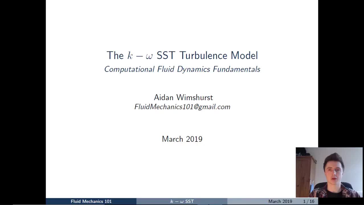 CFD理论26 湍流模型之k-ω SST 模型_The_k_-ω_SST_Turbulence_Model_高清 720P