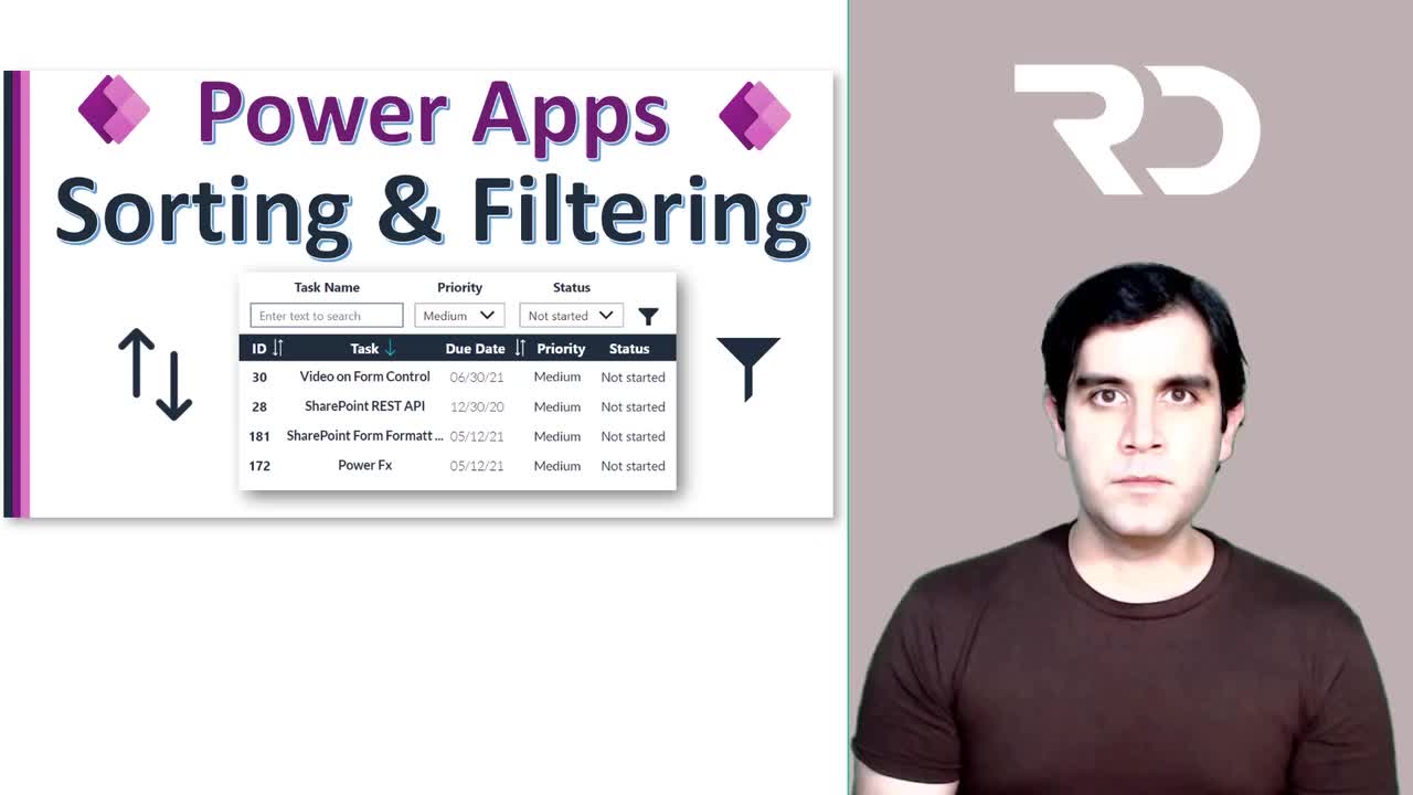 Power Apps Sort and Filter on Multiple Columns