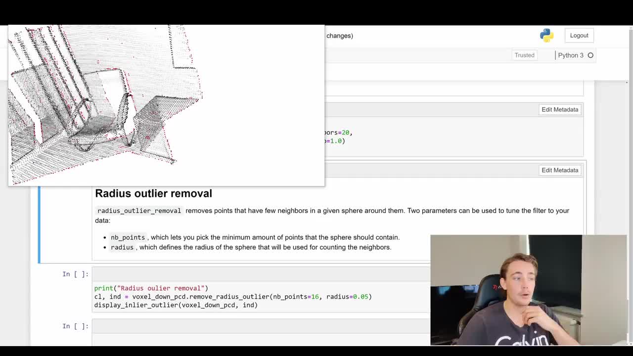 Outlier Removal - Point Cloud Processing in Open3D with Python
