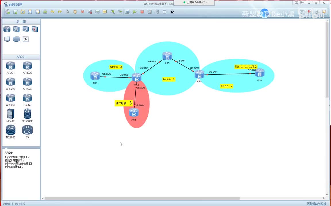 新版华为HCIE-17.OSPF-虚链路，缺省，汇总