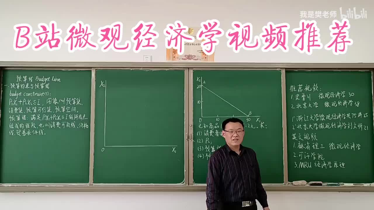 3.3.0B站微观经济学视频推荐