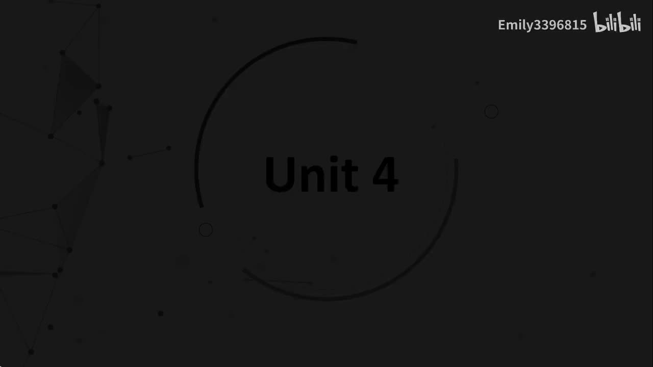 选择性必修一 Unit 4