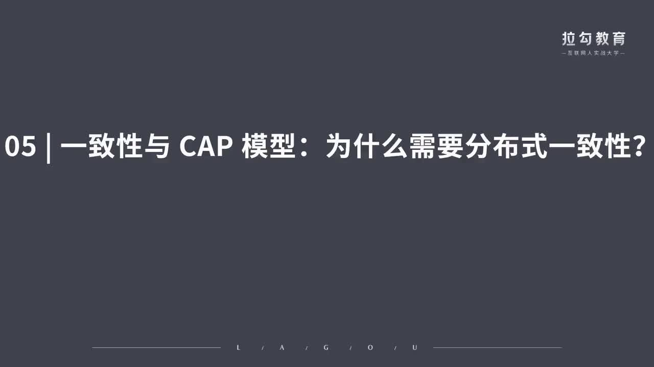 05 一致性与 CAP 模型：为什么需要分布式一致性？
