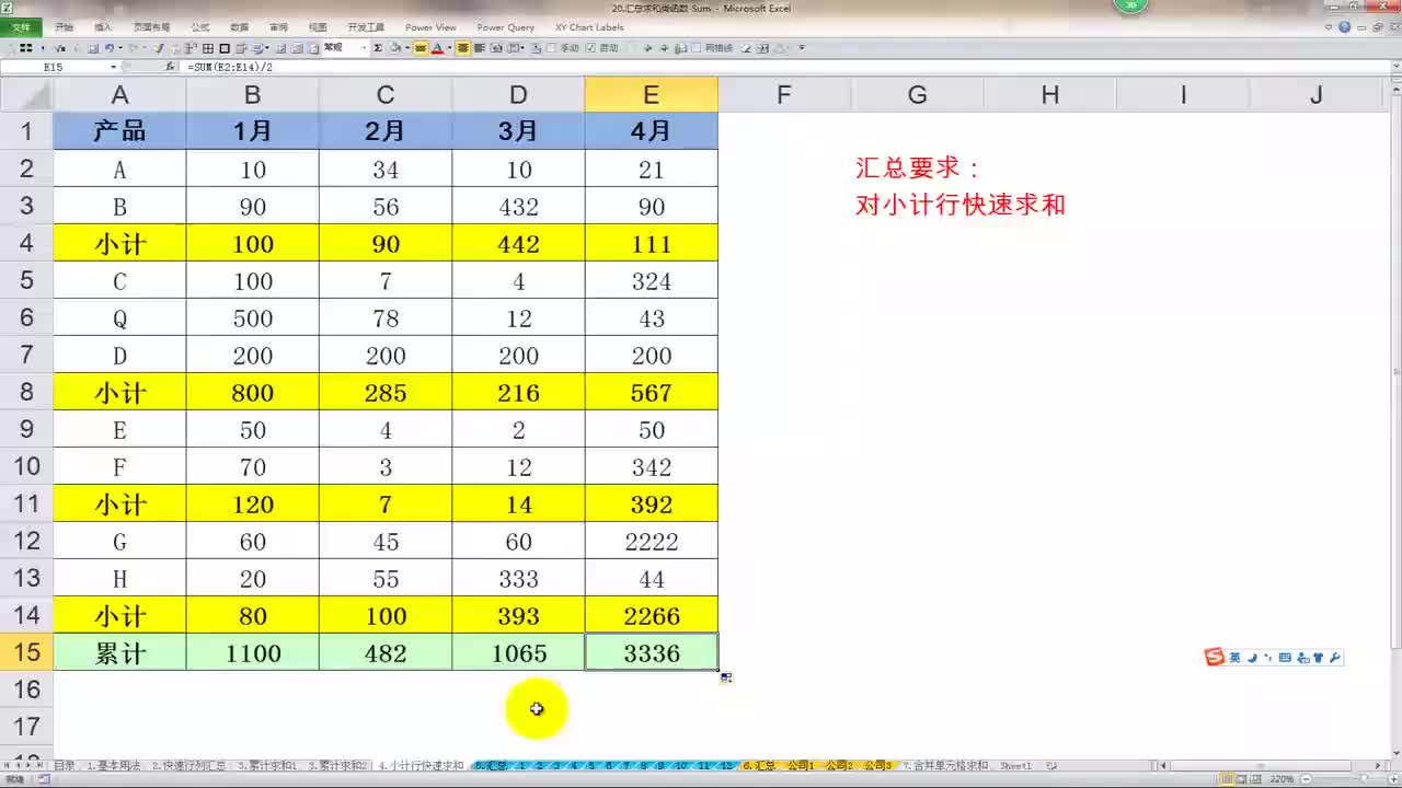 23 大道至朴-SUM函数的8大技巧