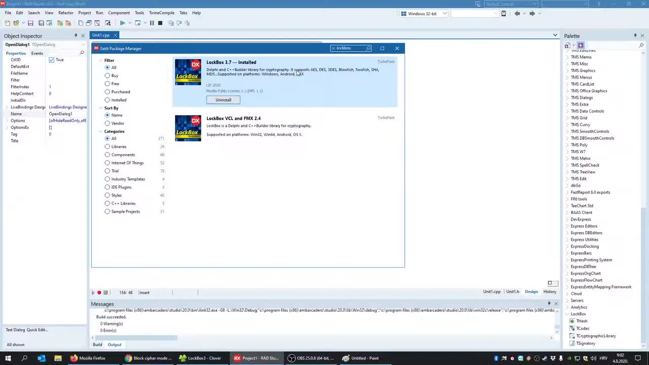 31-C++ Builder - Hash functions, Symmetric + Asymmetric Cryptography, and Digita