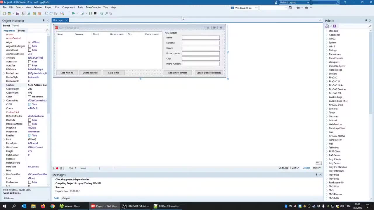 10-C++ Builder - Reading and Writing JSON Files