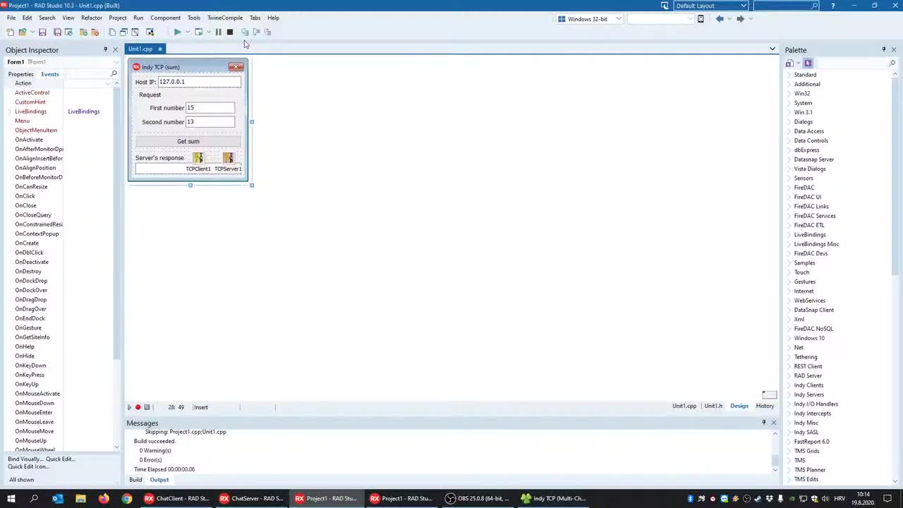 22-C++ Builder - Indy TCP Client_Server