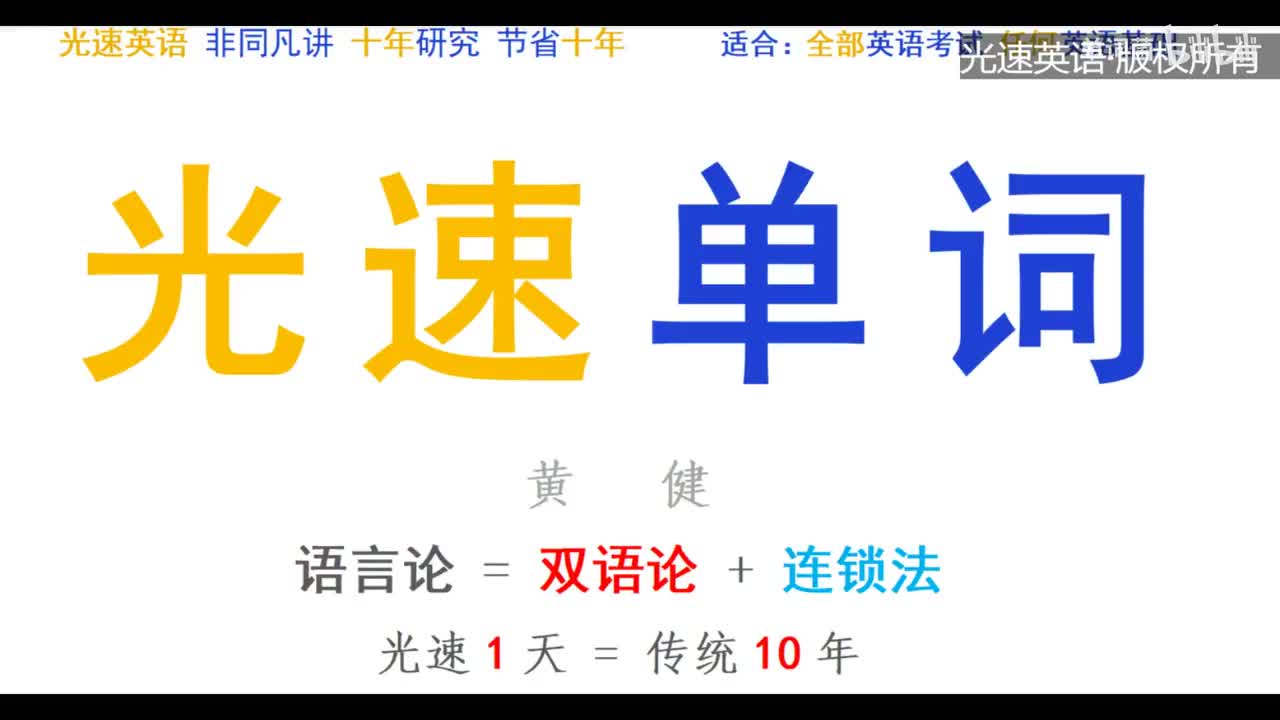 1_【光速单词】第一课2022版（2000词部分）_高清 720P