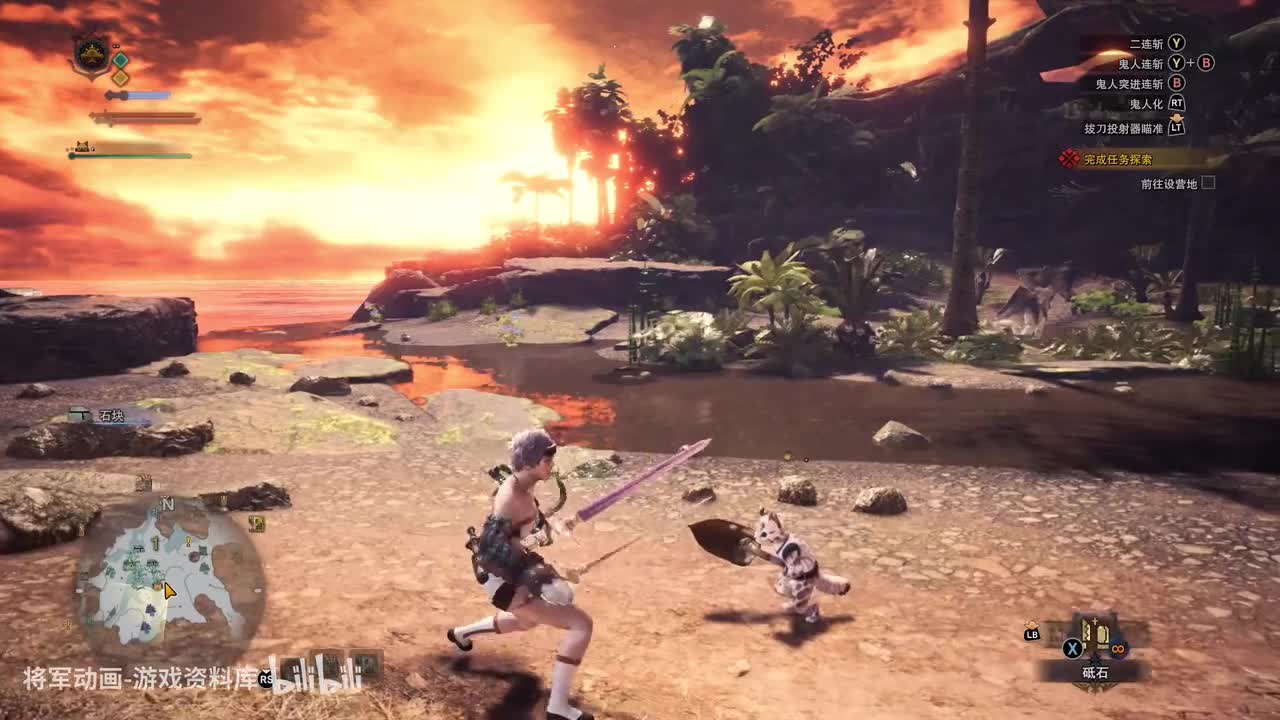 3.双剑-怪物猎人世界-将军动画录制