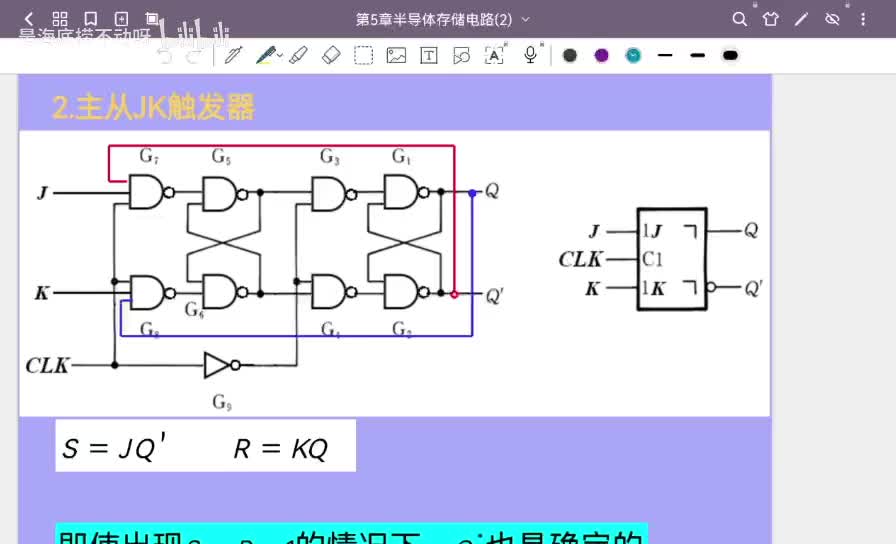 18脉冲触发的JK触发器