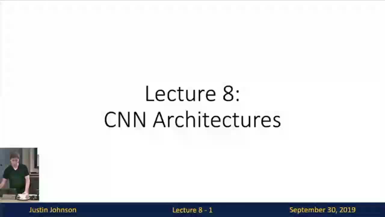 08 CNN Architectures