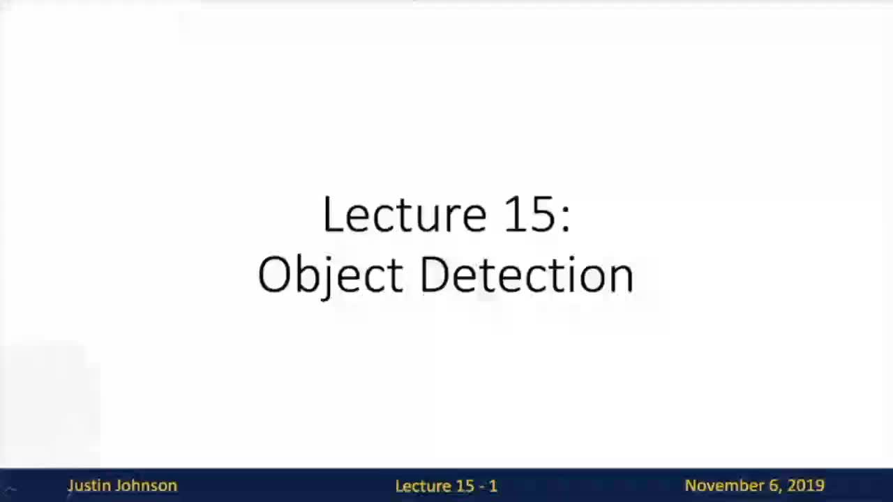 15 Object Detection