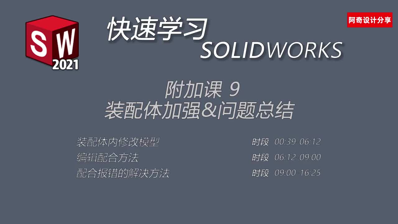 附加课9 装配体加强&问题总结