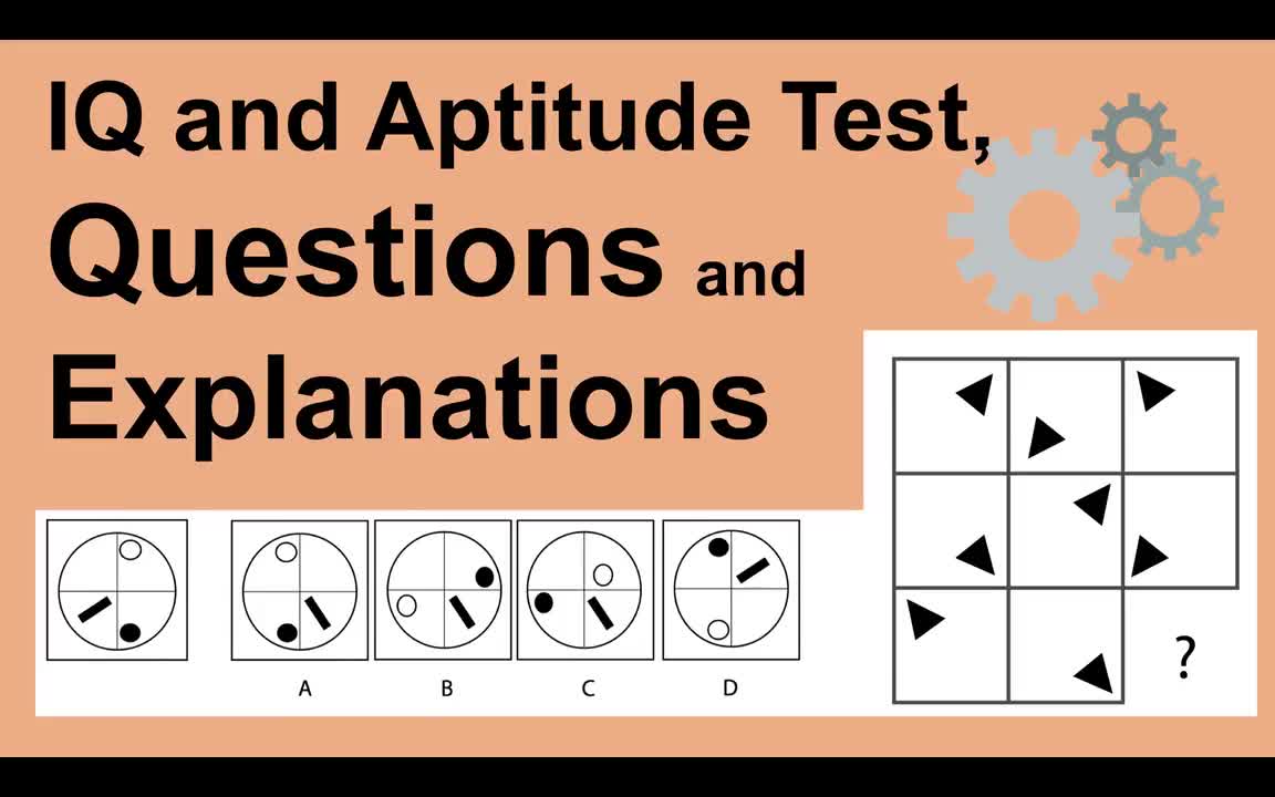 智商和能力倾向测试问题——10-IQ and Aptitude Test Questions, Answers and Explanations