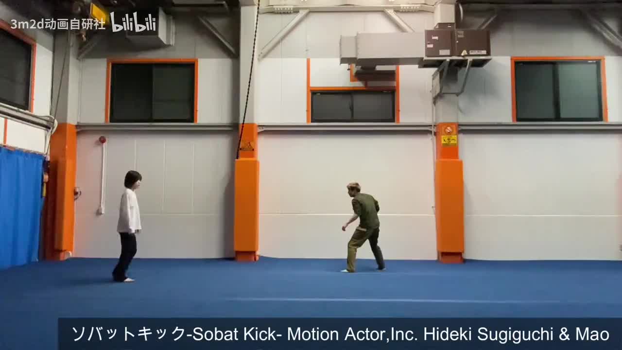 【踢&腿法】旋转踢 Animation reference by 3D2M动画自研社