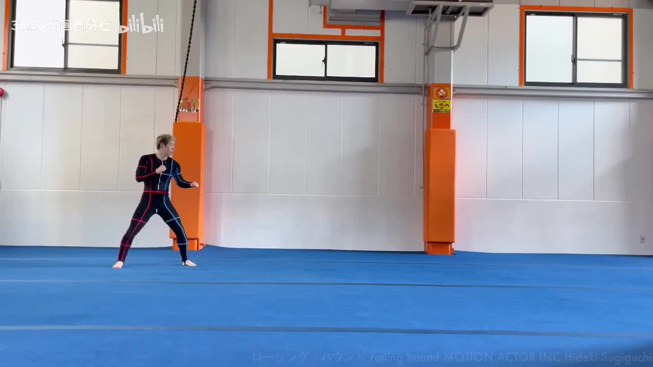 【踢&腿法】翻滚背身上踢 Animation reference by 3D2M动画自研社