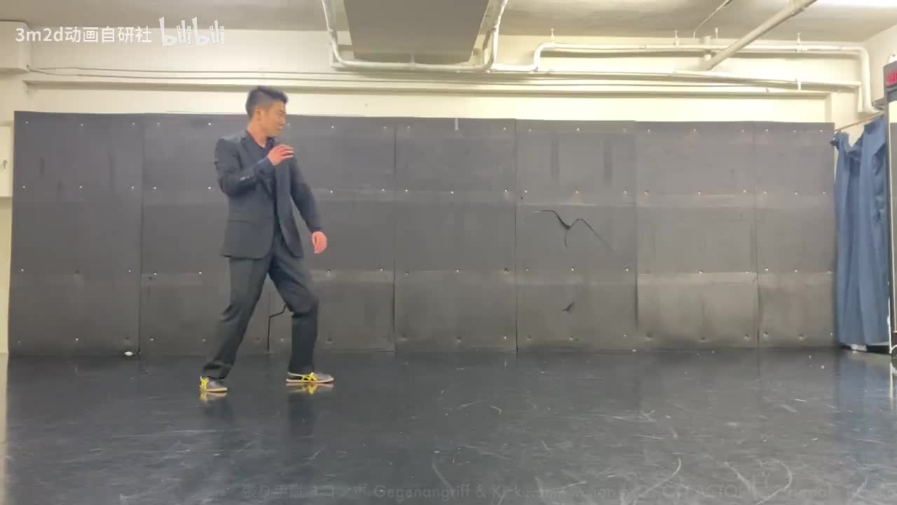 【踢&腿法】踢腿连击组合A Animation reference by 3D2M动画自研社