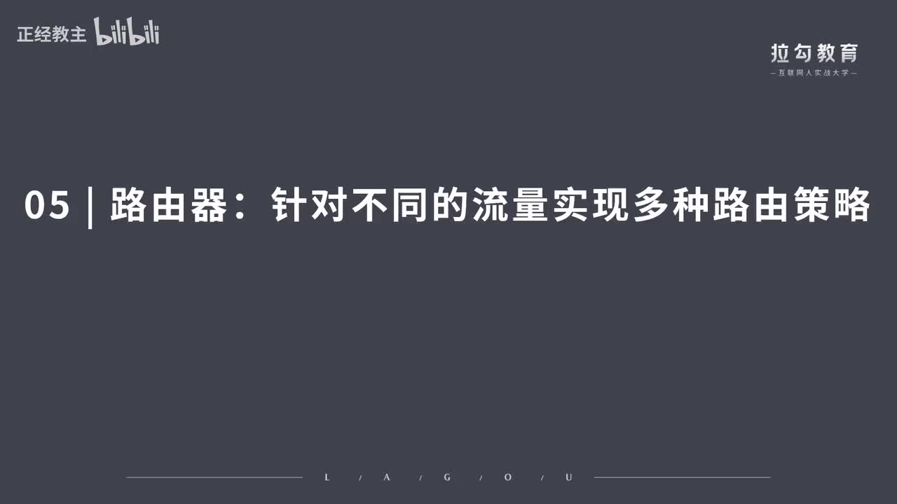ServiceMesh05.路由器：针对不同的流量实现多种路由策略
