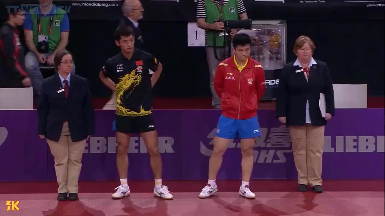 20130517【巴黎世乒赛】男单第三轮：张继科vs 樊振东(Warm-Up)