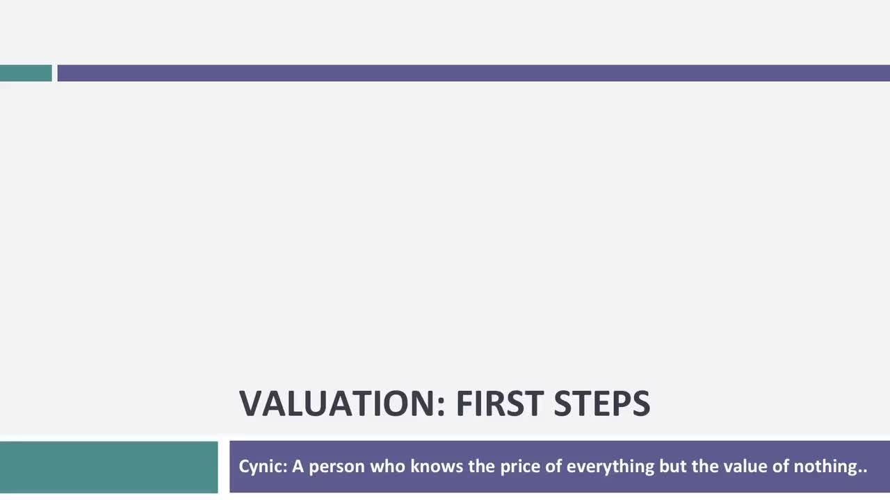 [P29]Session 29_ Valuation - First Steps