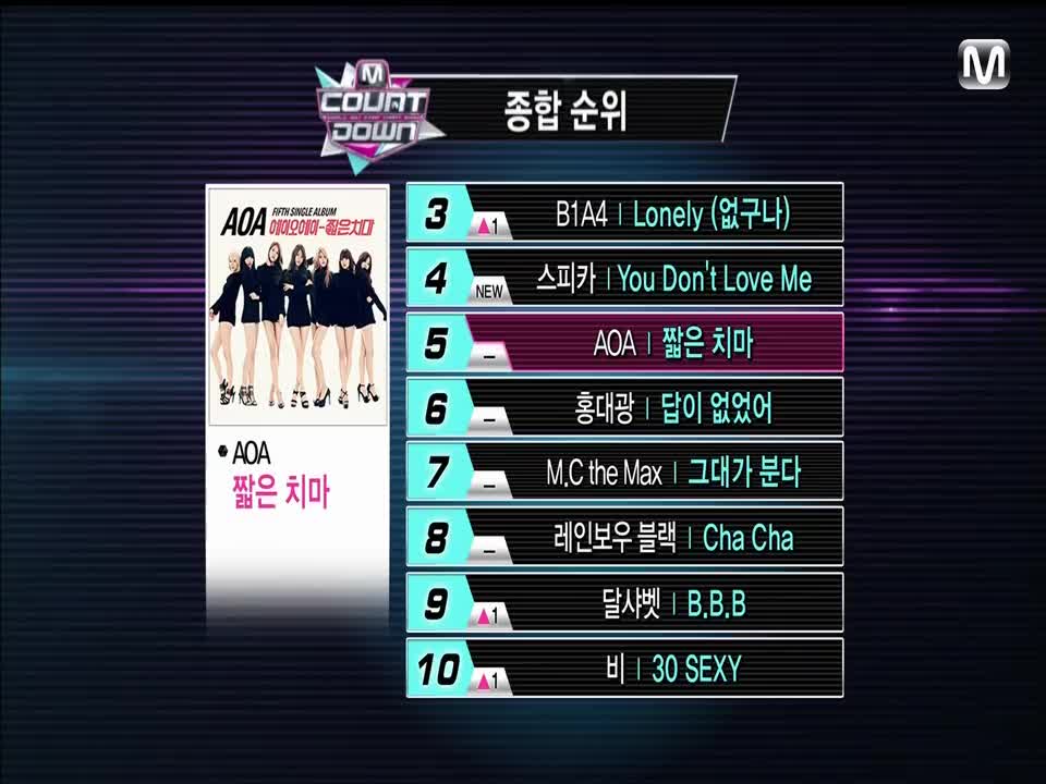 140206 AOA - Miniskirt (Mnet M!Countdown)