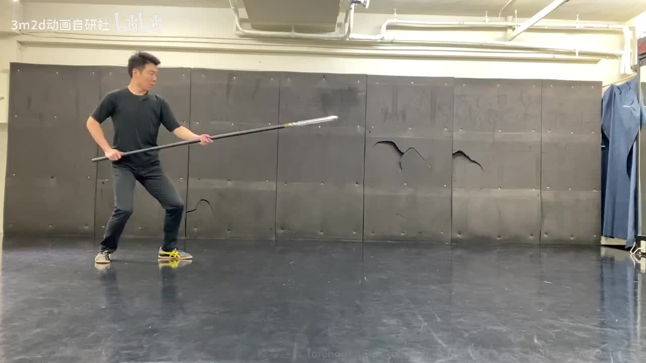 【长武器】竖剃连击 Animation reference by 3D2M动画自研社