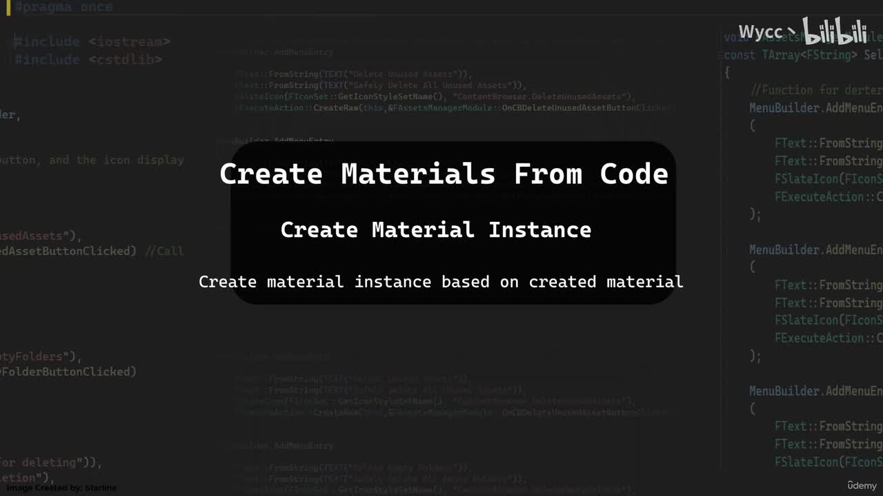 15. Coding Challenge Create Material Instance_压制cn